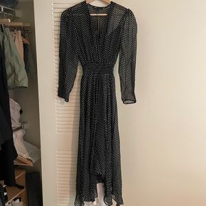 NWT Maje Polka Dot Long Sun Dress